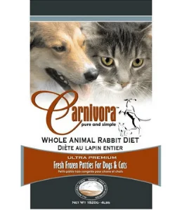 Rabbit Diet - Frozen Raw Dog & Cat Food - Carnivora