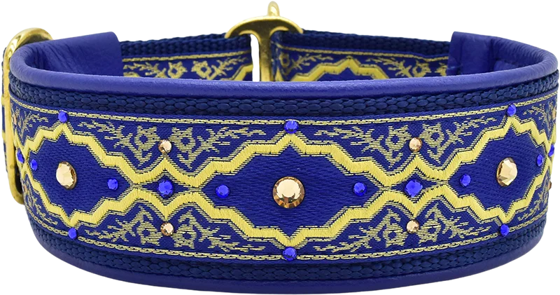 1.5” Cobalt Baroque Luxe Limited Slip Collar