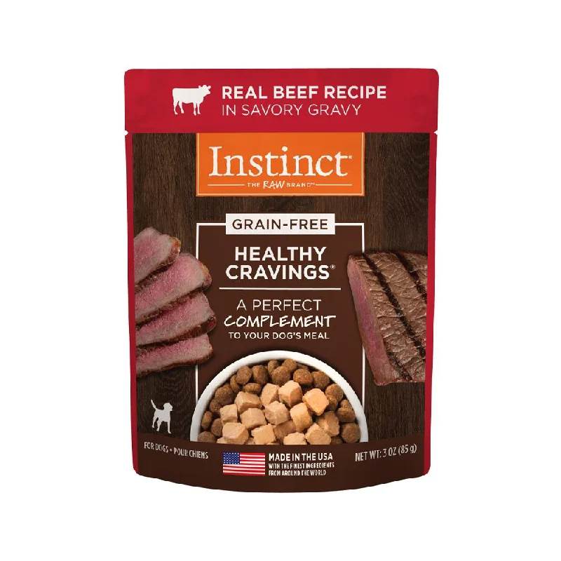 Healthy Cravings Grain Free Beef Complement Dog Pouch