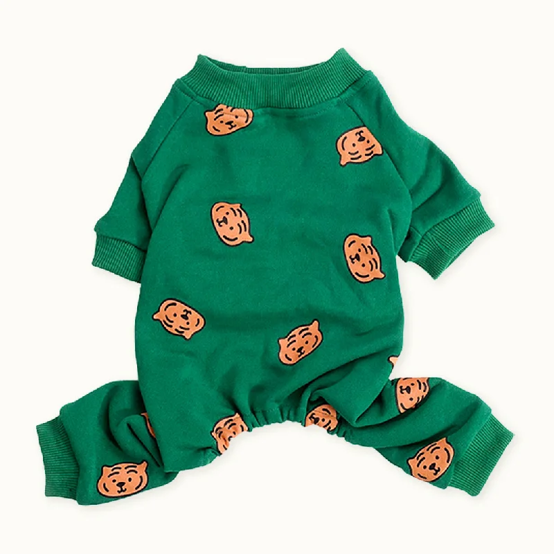 Tiger Print Pet Pajamas Onesie